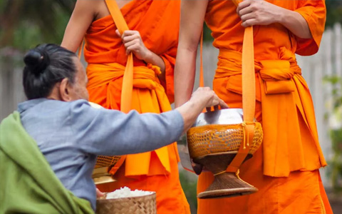 Morning Alms on the street